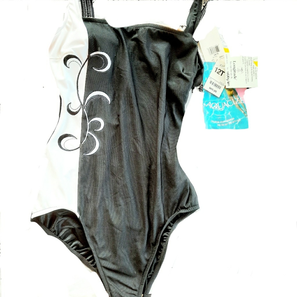 Robby Len One Piece Bathing Suit Size 12 Tall